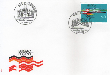 Elvetia 1993 - Lacul Constance, FDC