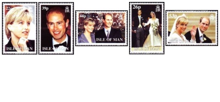 Isle of Man 1999 - Nunta Prințului Edward & Sophiei Rhys-Jones, serie neuzata