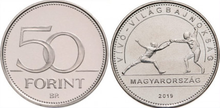 Ungaria 2019 - 50 forint, C.M. de scrima - necirculata