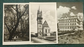 1955 - Bistrita, 3 vederi RPR (jud. Bistrita-Nasaud)