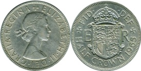 Anglia 1965 - ½ crown, circulata