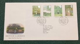 Anlia 1983 - gradini, serie pe FDC