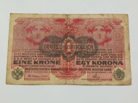 Austro-Ungaria 1916 - 1 korona, circulata