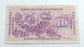 Elvetia 1970 - 10 francs, circulata - Img 2