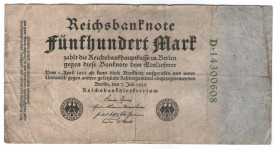 Germania 1922 - 500 reichmark