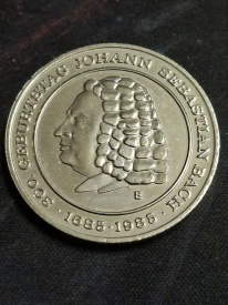 Germania 1985 - Johann Sebastian Bach, medal comemorativ