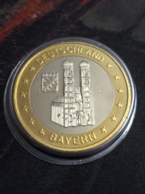 Germania 2005 - stemele celor 16 state germane, Bayern - medal proof - Img 2