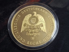 Germania 2016 - Germania Unita, medal aurit comemorativ