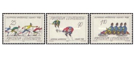 Liechtenstein 1987 - J.O.Calgary, serie neuzata