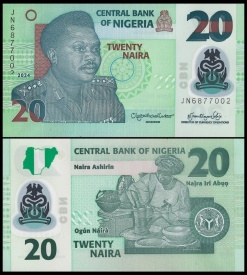 Nigeria 2024 - 20 naira, necirculata - polimer