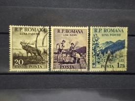 Romania 1954 - Luna padurii, serie stampilata
