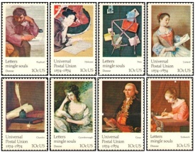 Statele Unite 1974 - picturi, serie neuzata