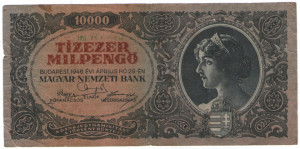 Ungaria 1946 - 10.000 milpengo, circulata