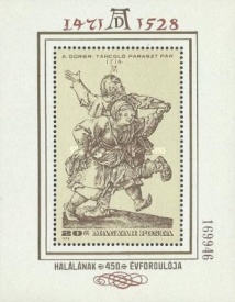 Ungaria 1979 - picturi Durer, colita neuzata