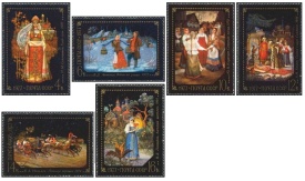 URSS 1977 - picturi folclor, serie neuzata