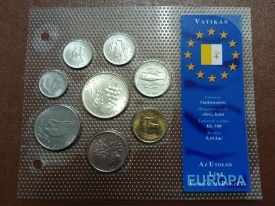 Vatican 1971-1976 - set monede necirculate
