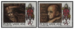 Vatican 1978 - 80th Pope Paul VI, serie neuzata