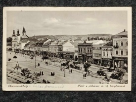 1941 - Targu Mures, centru cu biserica catolica (jud. Mures)