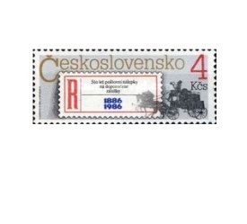 Cehoslovacia 1986 - 100 de ani de la eticheta de înregistrare, neuzata