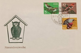 DDR 1973 - pasari, FDC