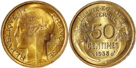 Franta 1938 - 50 centimes, circulata