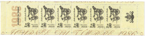 Franta 1986 - ziua marcii postale, 6 neuzate in carnet filatelic