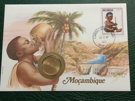 Mozambic 1982 - FDC cu moneda 1 metical, necirculata