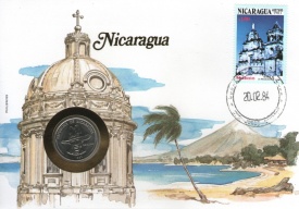 Nicaragua 1983 - FDC cu moneda 50 centavos, necirculata