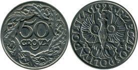 Polonia 1923 - 50 groszy, circulata
