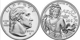 SUA 2024P - 25 cents, necirculata - Celia Cruz