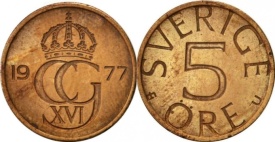 Suedia 1977 - 5 ore, circulata
