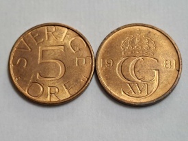 Suedia 1981 - 5 ore, circulata