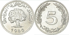 Tunisia 1960 - 5 millimes, circulata