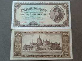 Ungaria 1946 - 100.000.000 pengo, circulata