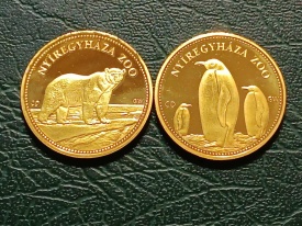 Ungaria 2024 - zoo medal, Nyiregyhaza - urs polar/pinguin