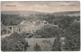 1939 - Malnas-bai, podul cu calea ferata (jud. Covasna)