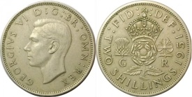 Anglia 1951 - 2 shillings, circulata