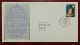Anglia 1980 - regina mama, FDC