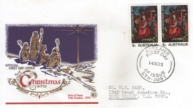 Australia 1970 - Craciun, FDC