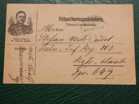 Austro-Ungaria 1917 - scrisoare militara
