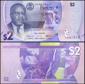 Belize 2025 - 2 dollars, necirculata