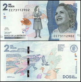 Columbia 2022 - 2000 pesos, necirculata