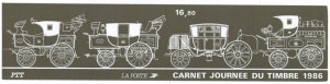 Franta 1986 - ziua marcii postale, 6 neuzate in carnet filatelic - Img 2