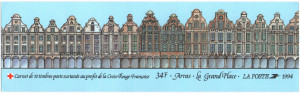 Franta 1994 - crucea rosie, 10 neuzate in carnet filatelic - Img 2