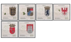 Germania 1992 - steme teritoriale, serie neuzata