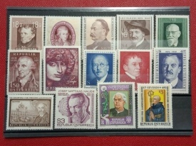Lot timbre Austria, personalitati