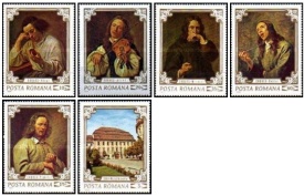 Romania 1970 - Reproduceri de arta II - Simturile, serie neuzata