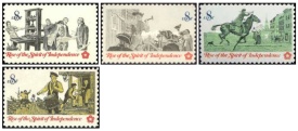 Statele Unite 1973 - Ascensiunea Spiritului Independentei, serie neuzata