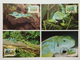 Tonga 1990 - iguana, serie CarteMaxima
