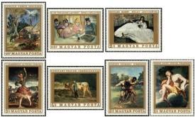 Ungaria 1969 - pictura franceza, serie neuzata